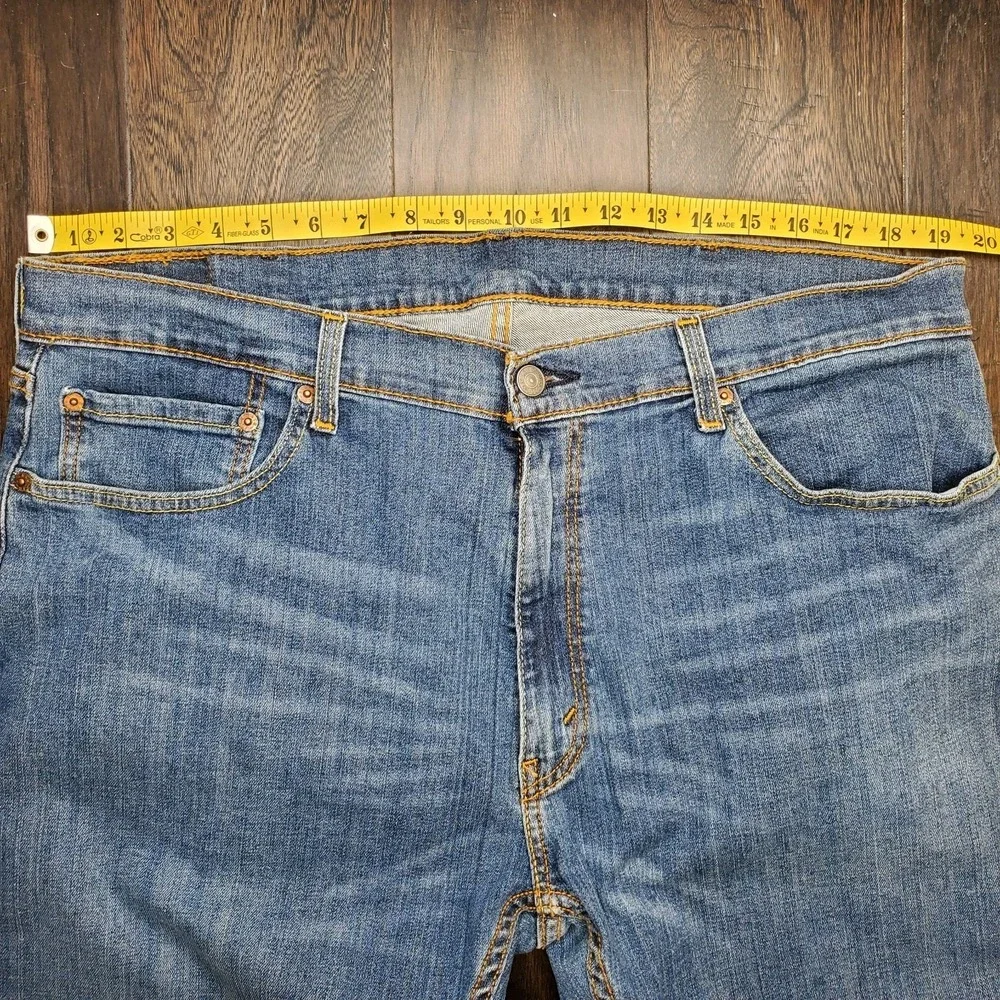 Levis 559 Jeans Mens 38x30 Blue Straight Leg Relaxed Fit Denim Classic 559